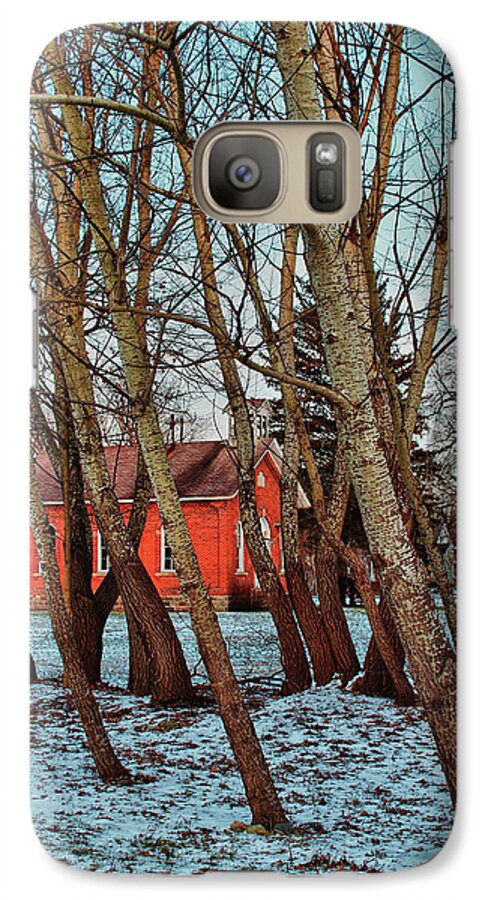 Leaning Trees Galaxy S7 Case featuring the photograph The Leaning by Rachel Cohen