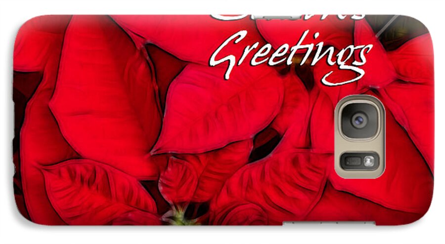 Poinsettia Galaxy S7 Case featuring the photograph The Season's Velvet Touch by Blair Wainman