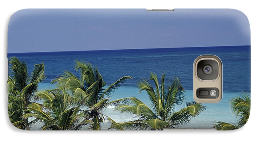 Mexico Galaxy S7 Case featuring the photograph TROPICAL PARADISE Sian Kaan Mexico by John Mitchell
