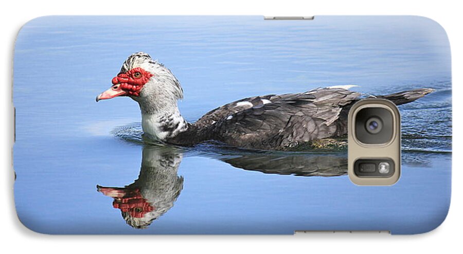 Muscovy Duck Galaxy S7 Case featuring the photograph Ugly Duckling by Penny Meyers