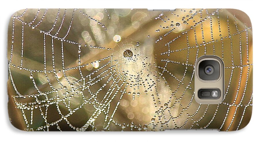 Web Galaxy S7 Case featuring the photograph Web of Jewels by Penny Meyers
