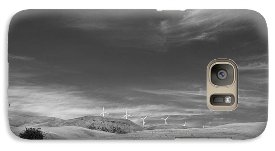 Landscape Galaxy S7 Case featuring the photograph Windmills in the Distant Hills by Kathleen Grace