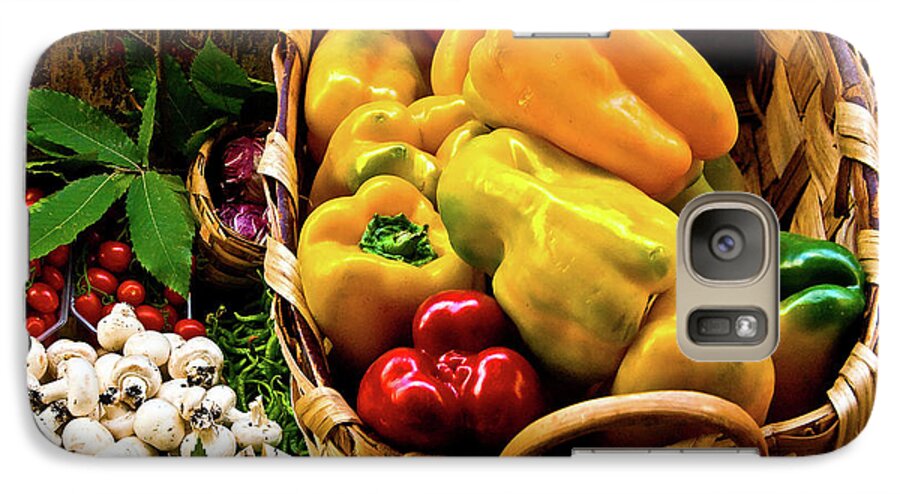 Fruits Photographs Galaxy S7 Case featuring the photograph Italian Peppers by Harry Spitz