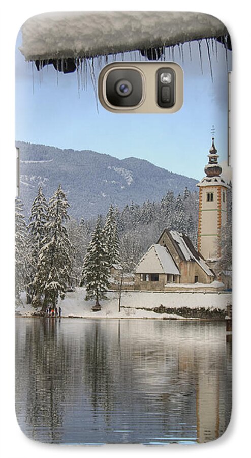 Bohinj Galaxy S7 Case featuring the photograph Alpine winter clarity #1 by Ian Middleton