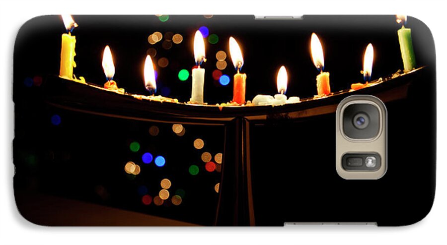 Candles Galaxy S7 Case featuring the photograph Happy Holidays #1 by Susan Stone