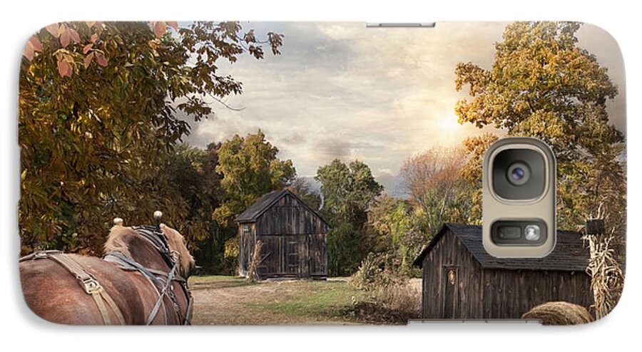 Horse Galaxy S7 Case featuring the photograph Homeward Bound #1 by Robin-Lee Vieira