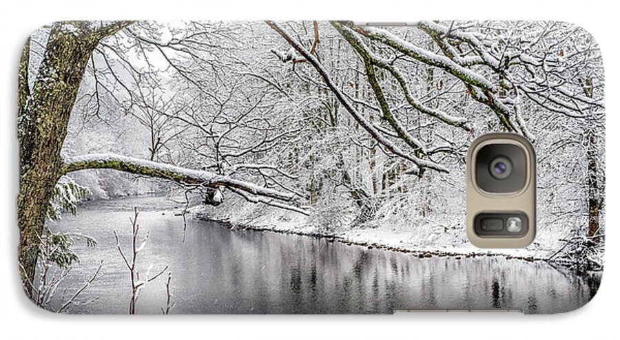 Cranberry River Galaxy S7 Case featuring the photograph March Snow along Cranberry River #1 by Thomas R Fletcher