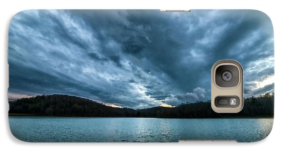 Lake Galaxy S7 Case featuring the photograph Winter Storm Clouds #1 by Thomas R Fletcher
