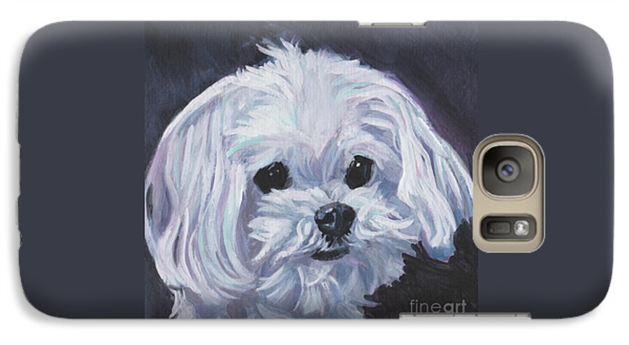 Maltese Galaxy S7 Case featuring the painting Maltese #2 by Lee Ann Shepard