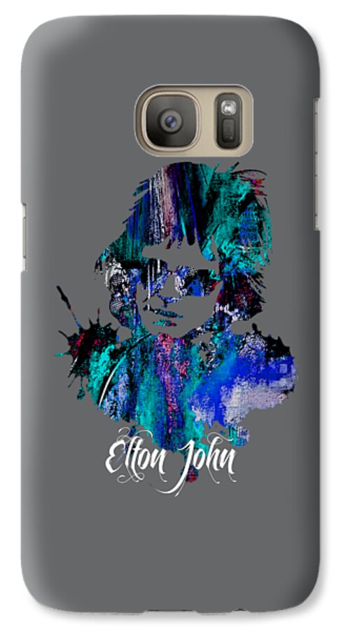 Elton John Galaxy S7 Case featuring the mixed media Elton John Collection #22 by Marvin Blaine