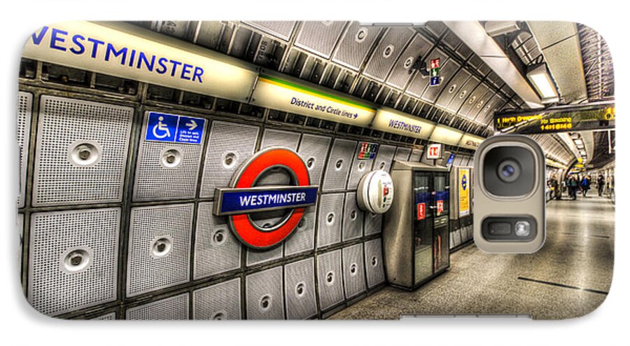 Tube Galaxy S7 Case featuring the photograph Underground London #3 by David Pyatt