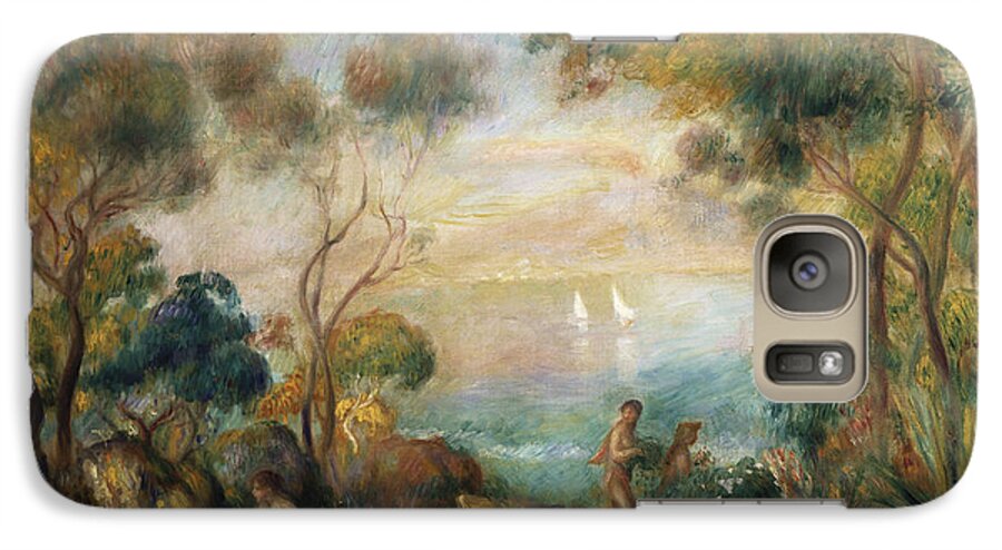 Garden Galaxy S7 Case featuring the painting A Garden in Sorrento by Pierre Auguste Renoir