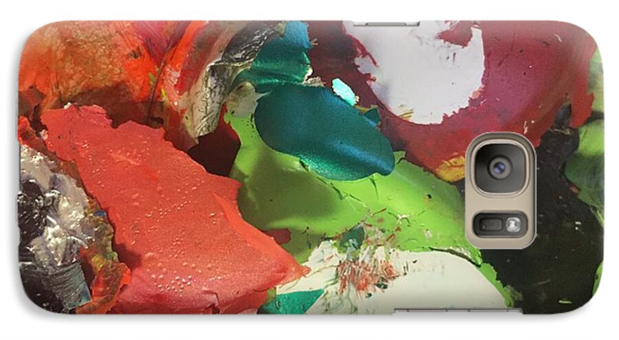 Abstract Galaxy S7 Case featuring the photograph A splash of Colour by Paula Brown