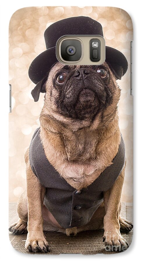 Pug Galaxy S7 Case featuring the photograph A Star Is Born - Dog Groom by Edward Fielding