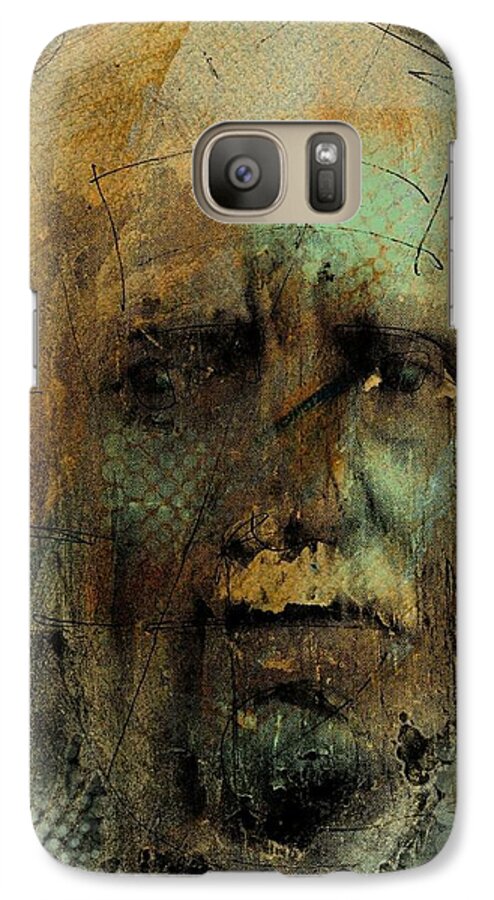 Face Galaxy S7 Case featuring the digital art A Worried Mind by Jim Vance