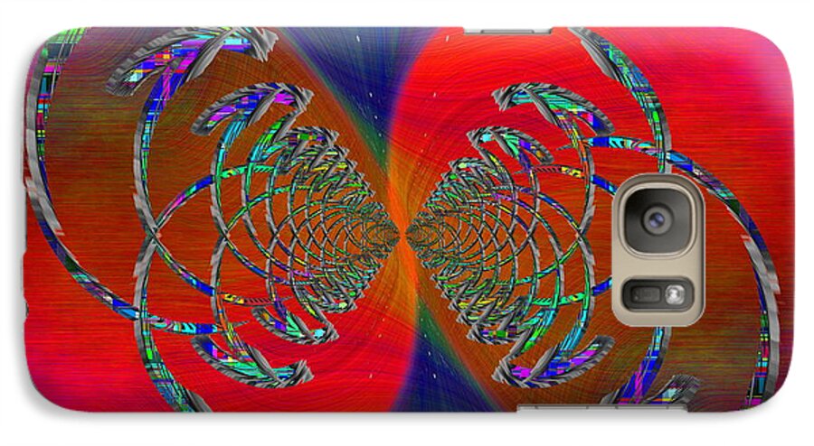 Abstract Galaxy S7 Case featuring the digital art Abstract Cubed 366 by Tim Allen