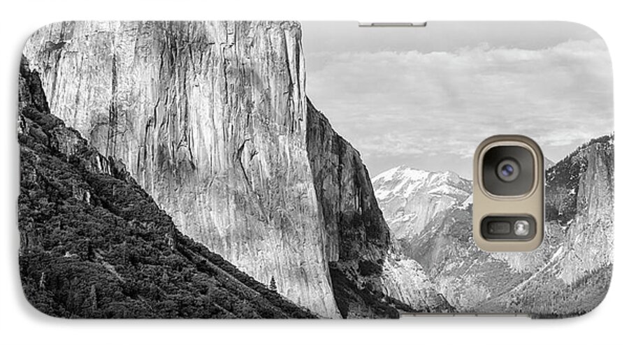 Black & White Galaxy S7 Case featuring the photograph Afternoon At El Capitan by Sandra Bronstein