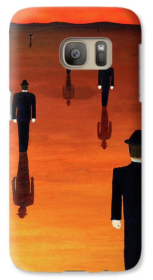 Surrealism Galaxy S7 Case featuring the painting Agents Orange by Thomas Blood