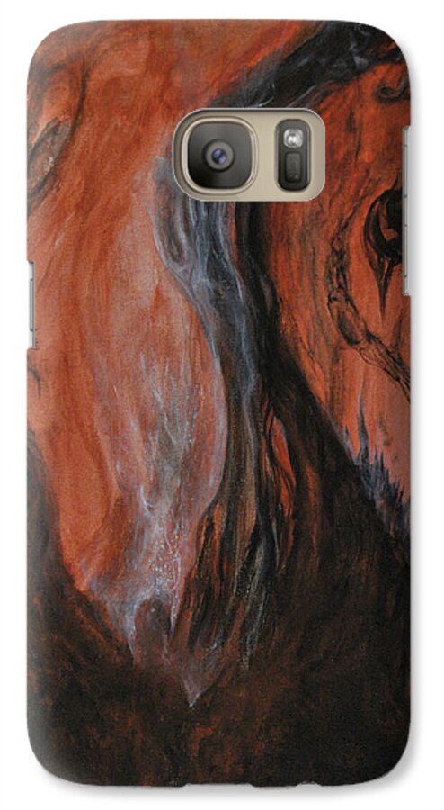 Ennis Galaxy S7 Case featuring the painting Amongst The Shades by Christophe Ennis