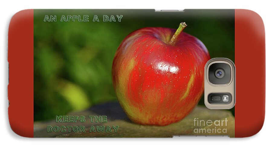 An Apple A Day Galaxy S7 Case featuring the photograph An Apple A Day by Kaye Menner by Kaye Menner