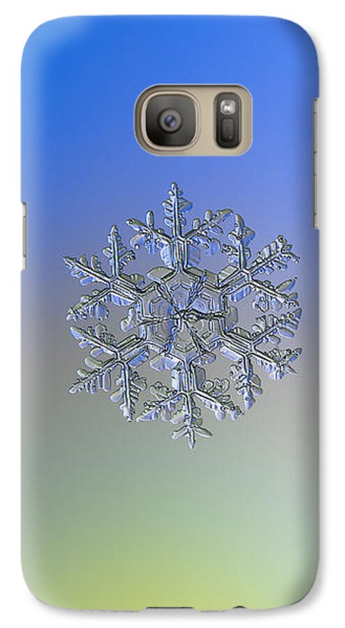Snowflake Galaxy S7 Case featuring the photograph Snowflake photo - Gardener's dream alternate by Alexey Kljatov