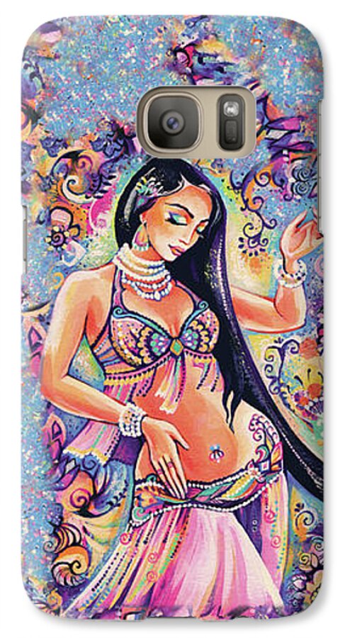 Belly Dancer Galaxy S7 Case featuring the painting Dancing in the Mystery of Shahrazad by Eva Campbell