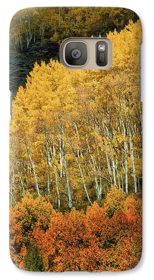 On A Colorado Mountainside Galaxy S7 Case featuring the photograph Aspen Waves by Dana Sohr