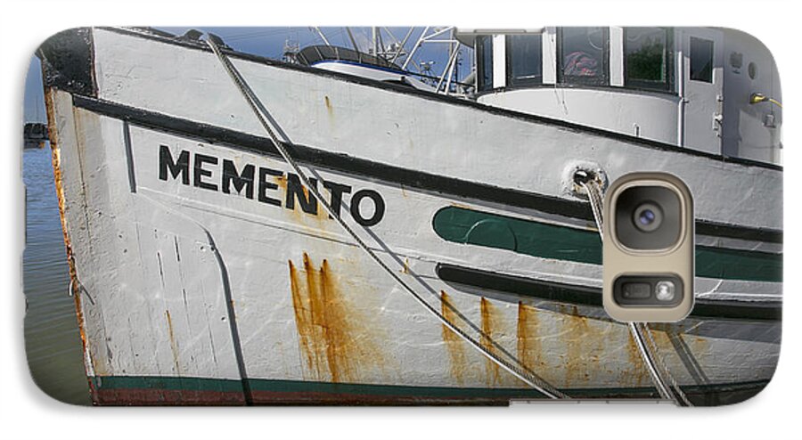 Commercial Fishing Boat Galaxy S7 Case featuring the photograph At the dock by Elvira Butler