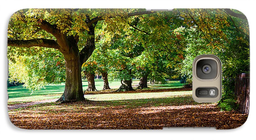 Autumn Galaxy S7 Case featuring the photograph Autumn walk in the park by Colin Rayner