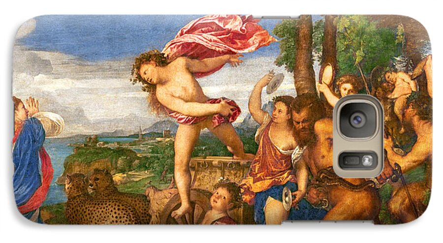 Bacchus Galaxy S7 Case featuring the painting Bacchus and Ariadne by Titian
