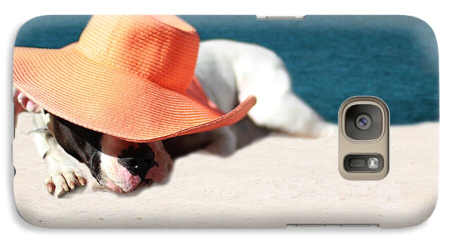 Beach Galaxy S7 Case featuring the photograph Beach Day for Bubba by Shelley Neff
