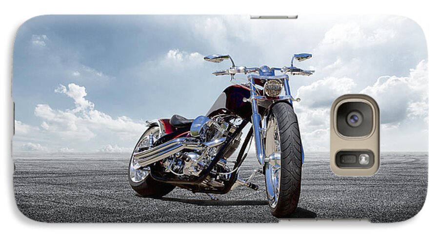 Motorcycle Galaxy S7 Case featuring the photograph Big Dog Pitbull by Peter Chilelli