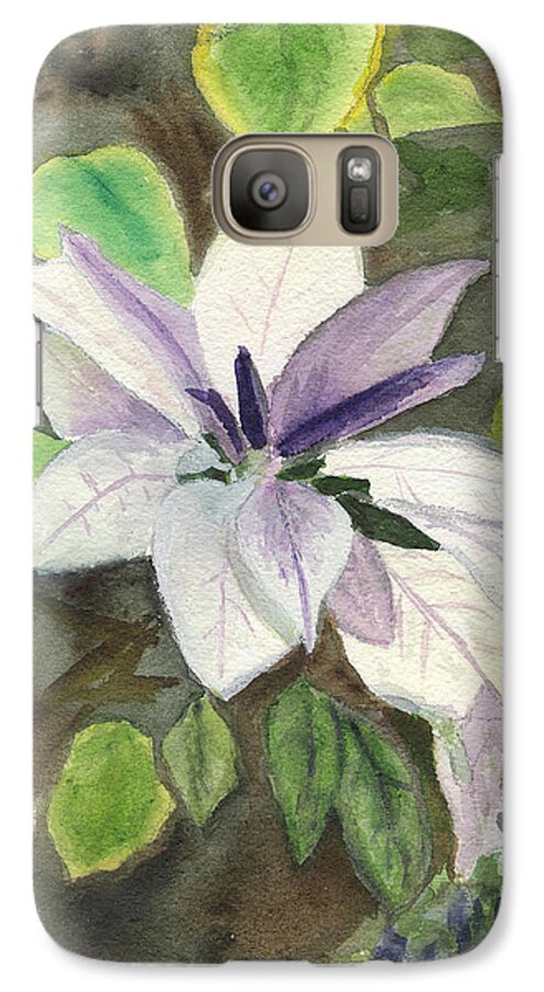 Blossom Galaxy S7 Case featuring the painting Blossom at Sundy House by Donna Walsh