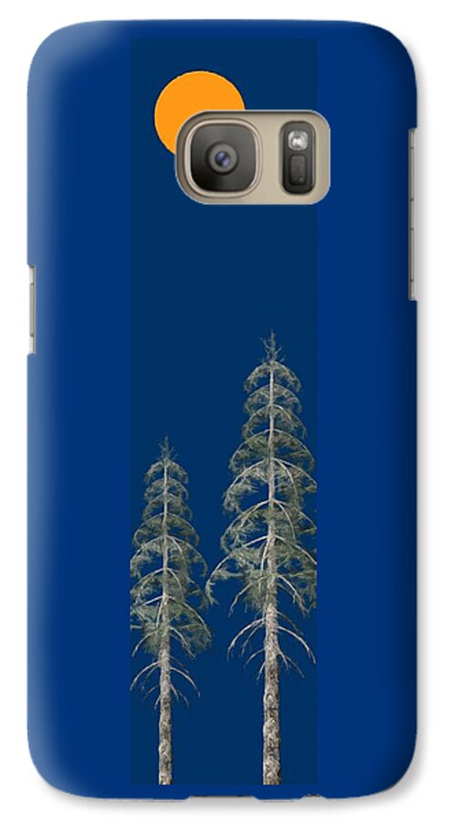 Blue Sky Galaxy S7 Case featuring the painting Blue Sky by David Dehner