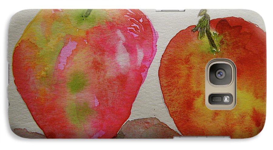 Apples Galaxy S7 Case featuring the painting Bonnie and Clyde by Beverley Harper Tinsley