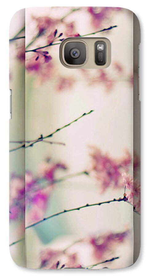 Cherry Blossoms Galaxy S7 Case featuring the photograph Breezy Blossom Panel by Jessica Jenney