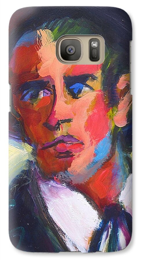 Maverick Galaxy S7 Case featuring the painting Bret Maverick by Les Leffingwell