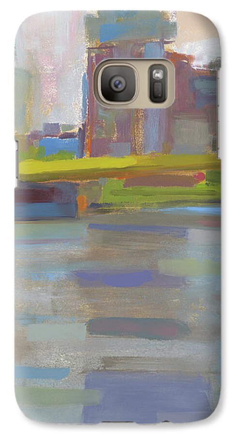 City Galaxy S7 Case featuring the painting Bridge by Chris N Rohrbach