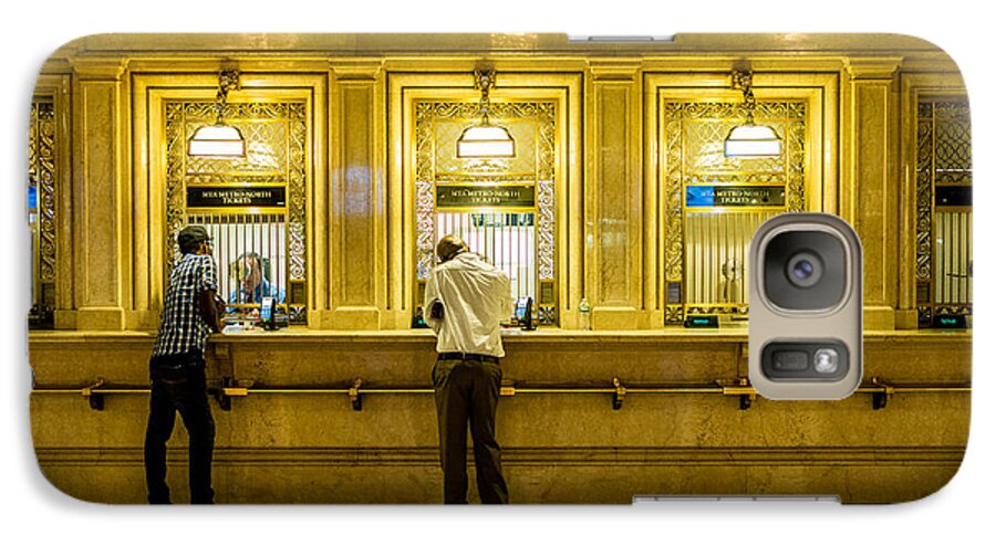 Grand Central Station Galaxy S7 Case featuring the photograph Buying a Ticket by M G Whittingham