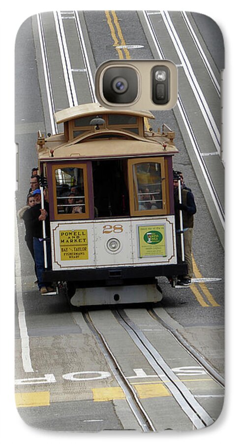 Golden Gate Bridge Galaxy S7 Case featuring the photograph Cable Car by Steven Spak