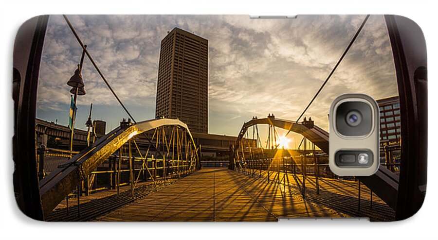Buffalo Sunrise Galaxy S7 Case featuring the photograph Canalside Dawn No 7 by Chris Bordeleau