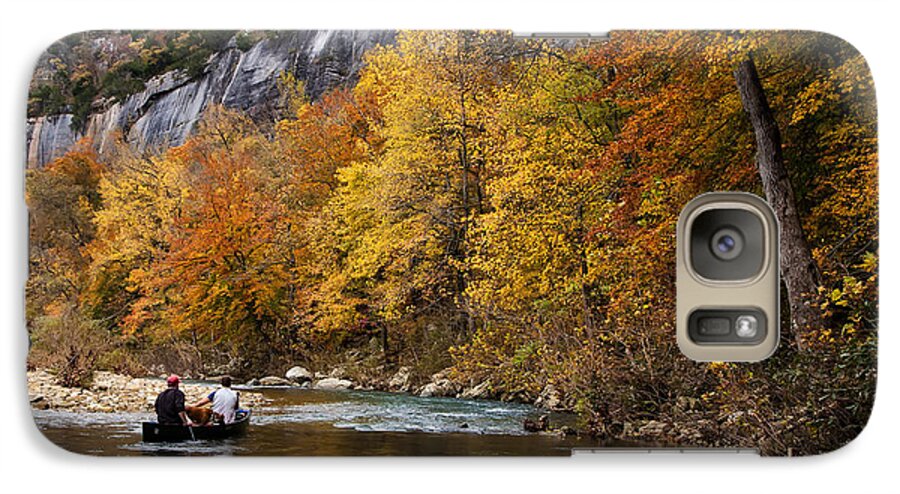 Fall Color Galaxy S7 Case featuring the photograph Canoeing the Buffalo River at Steel Creek by Michael Dougherty