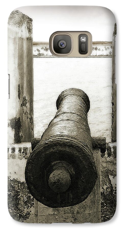 Cannon Galaxy S7 Case featuring the photograph Caribbean Cannon by Steven Sparks