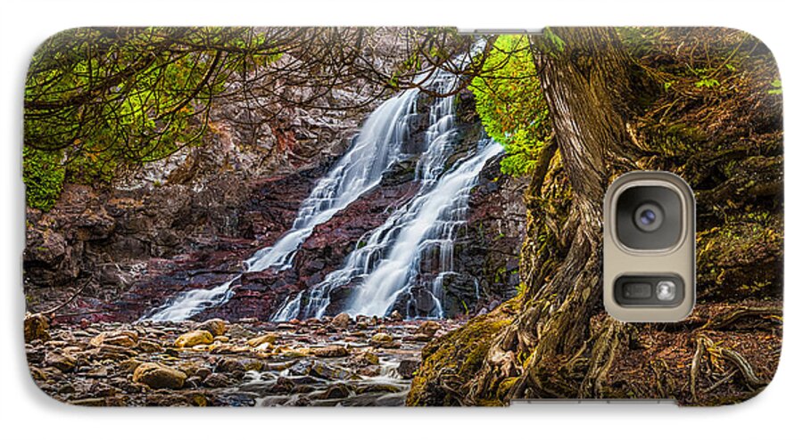 Minnesota Galaxy S7 Case featuring the photograph Caribou Falls in Fall by Rikk Flohr