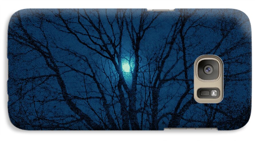 Cerulean Galaxy S7 Case featuring the photograph Cerulean Night by Denise Beverly