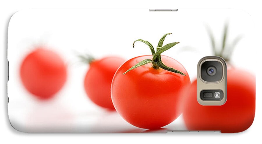 Background Galaxy S7 Case featuring the photograph Cherry tomatoes by Kati Finell