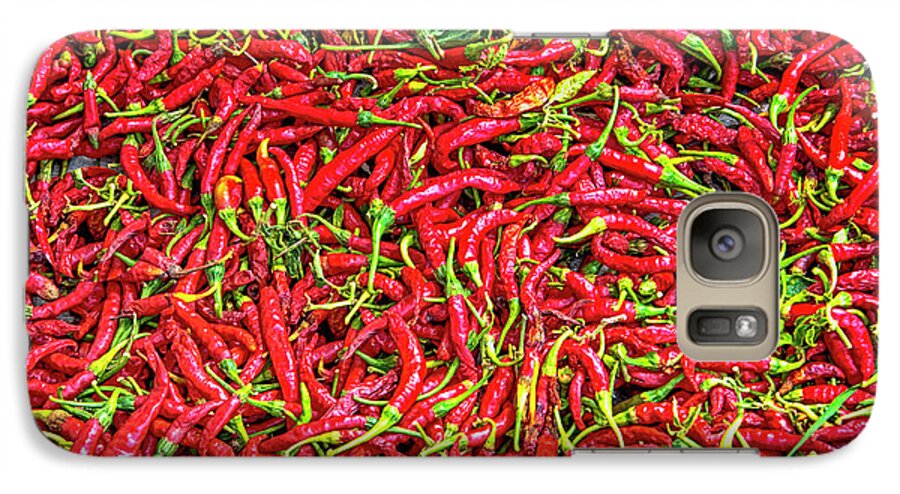 Chillies Galaxy S7 Case featuring the photograph Chillies by Charuhas Images