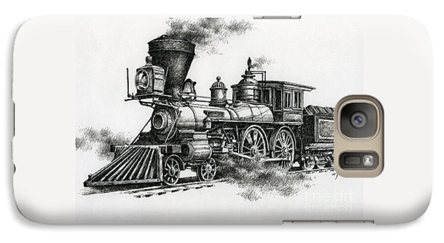 Pen Galaxy S7 Case featuring the painting Classic Steam by James Williamson