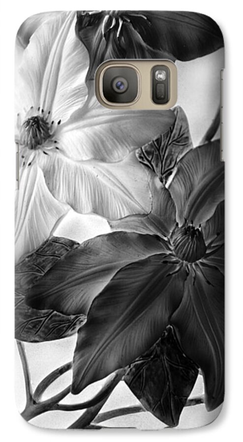 Flowers Galaxy S7 Case featuring the photograph Clematis Overlay by Jessica Jenney