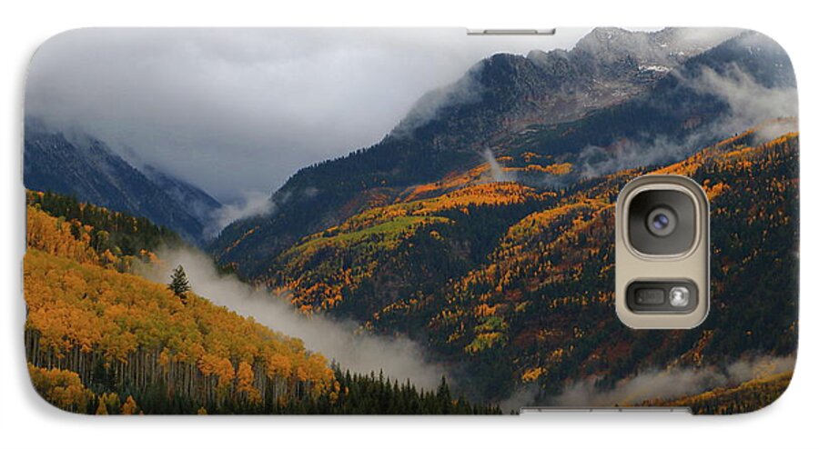 Autumn Galaxy S7 Case featuring the photograph Clouds and fog encompass autumn at McClure Pass in Colorado by Jetson Nguyen